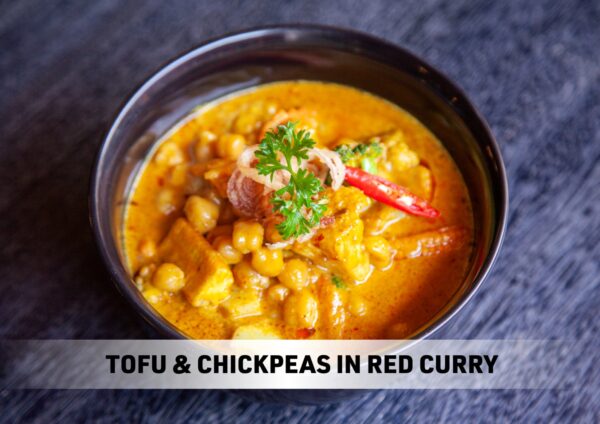 Tofu & Chickpeas in Red Curry (V) (New)