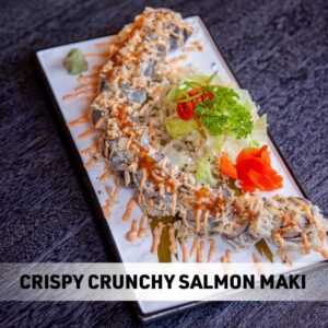 Crispy Salmon Maki (10 pcs) (new)