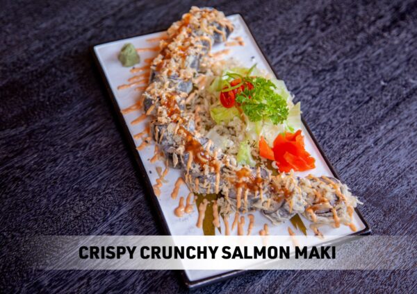 Crispy Salmon Maki (10 pcs) (new)